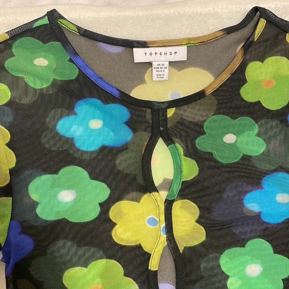 Topshop women’s mesh shirt - Picture 3 of 4